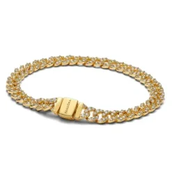 Pandora Armbänder-Pavé Cuban Gliederarmband - 563008C01