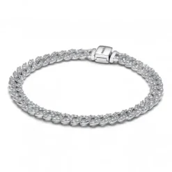 Pandora Armbänder-Pavé Cuban Gliederarmband - 593008C01