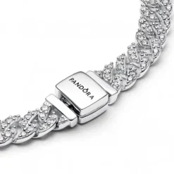 Pandora Armbänder-Pavé Cuban Gliederarmband - 593008C01