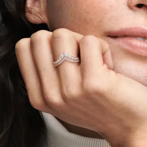 Pandora Ringe-Prinzessin Wishbone Ring - 187736CZ