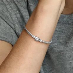 Pandora Armbänder-Schlangen Gliederarmband mit Zylinder Verschluss - 598816C00