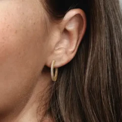 Pandora Ohrringe-Signature Logo & Pavé Ohrringe - 262738C01