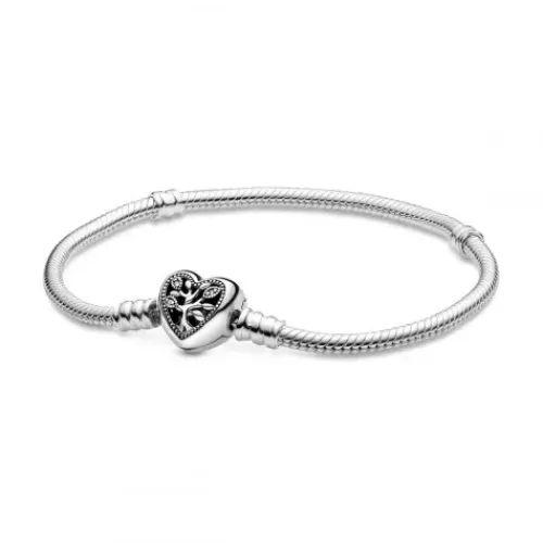 Pandora (Kette mit) Herz-Stammbaum Herzverschluss Schlangen Gliederarmband - 598827C01
