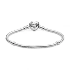 Pandora (Kette mit) Herz-Stammbaum Herzverschluss Schlangen Gliederarmband - 598827C01