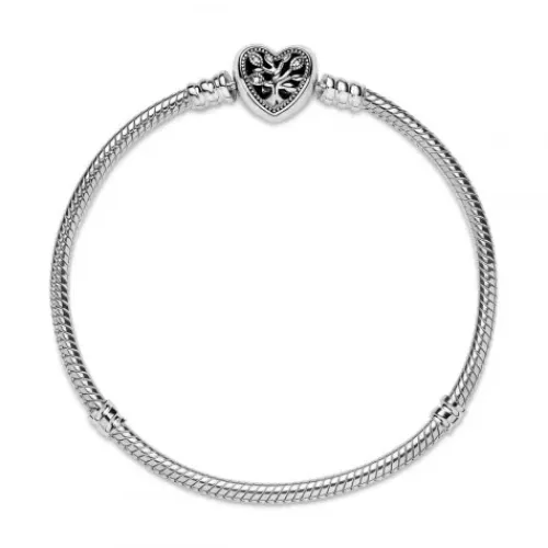 Pandora (Kette mit) Herz-Stammbaum Herzverschluss Schlangen Gliederarmband - 598827C01