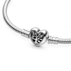 Pandora (Kette mit) Herz-Stammbaum Herzverschluss Schlangen Gliederarmband - 598827C01