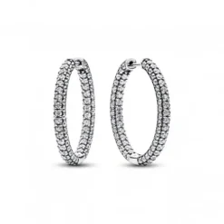 Pandora Ohrringe-Timeless Einreihige Pavé Ohrringe - 293016C01