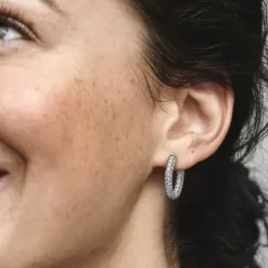 Pandora Ohrringe-Timeless Einreihige Pavé Ohrringe - 292624C01