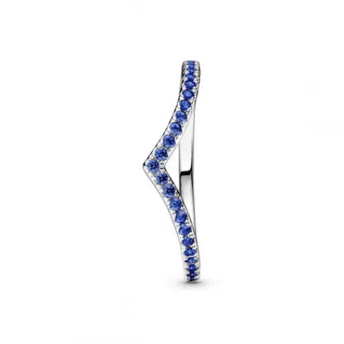 Pandora Ringe-Timeless Wishbone Funkelnder Blauer Ring - 196316C02