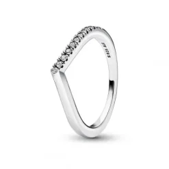 Pandora Ringe-Timeless Wishbone Halb Funkelnder Ring - 192394C01