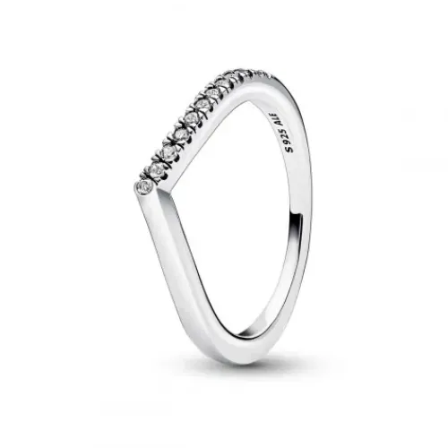 Pandora Ringe-Timeless Wishbone Halb Funkelnder Ring - 192394C01