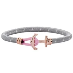 Paul Hewitt Armbänder-Anchor Bracelet Phrep Lite Rose Gold Nylon Grey White Light Pink