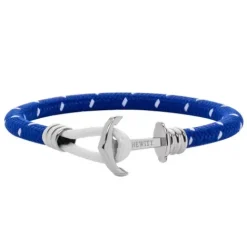 Paul Hewitt Armbänder-Anchor Bracelet Phrep Lite Silver Nylon Light Blue White