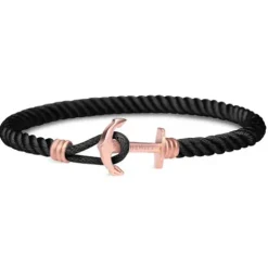 Paul Hewitt Armbänder-Armband Phrep Lite Rose Gold Nylon Black - PH-PHL-N-R-B