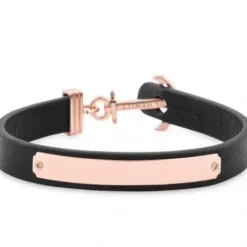 Paul Hewitt Armbänder-Armband Signum Gravur Roségold Schwarz - PH-FSC-R-B-BL