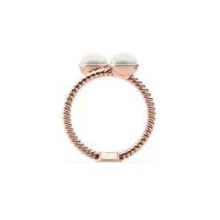 Paul Hewitt Ringe-Ring Rope Pearl Rose Gold - PH-FR-ROPE-R