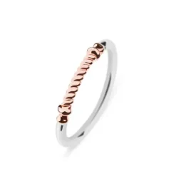 Paul Hewitt Ringe-Ring Rope Portside Rose Gold Silver - PH-FR-PRO-SR