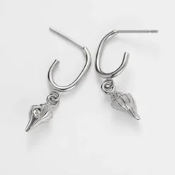 Paul Hewitt Ohrringe-Sea Shell Hoops Ohrringe Silber - PH-JE-0643