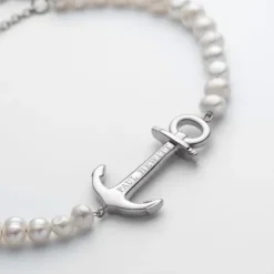 Paul Hewitt Armbänder-The Anchor Beads Armband Silber Pearl - PH-JE-0080
