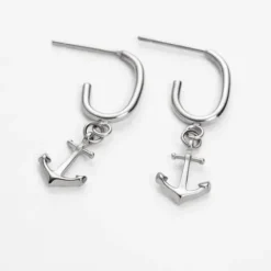 Paul Hewitt Ohrringe-The Anchor II Hoops Ohrring Silber - PH-JE-1245