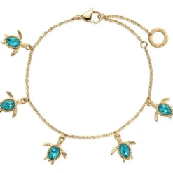 Paul Hewitt Armbänder-Turtle Armkette Aquamarine Gold - PH-JE-1577