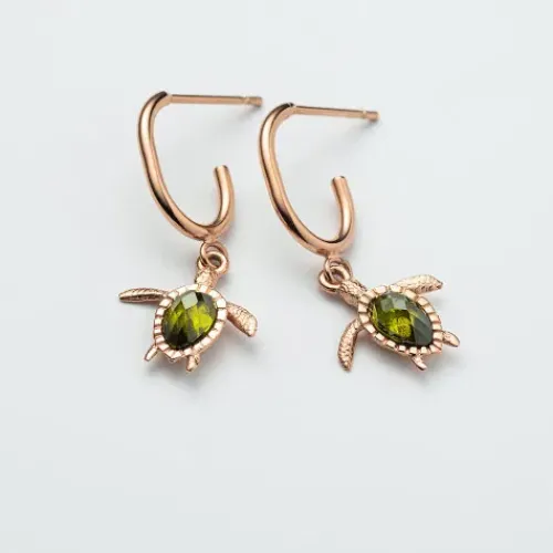 Paul Hewitt Ohrringe-Turtle Hoops Ohrring Roségold - PH-JE-0181