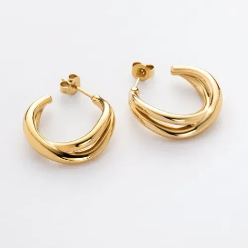 Paul Hewitt Ohrringe-Waves Ohrstecker Gold - PH-JE-0175