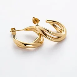 Paul Hewitt Ohrringe-Waves Ohrstecker Gold - PH-JE-0175