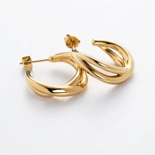 Paul Hewitt Ohrringe-Waves Ohrstecker Gold - PH-JE-0175