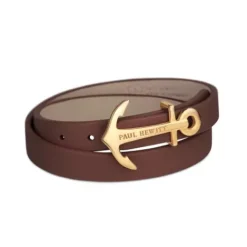 Paul Hewitt Armbänder-Wrap Bracelet North Bound Gold Brown - PH-WB-G-1