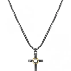 Police (Kette mit) Kreuz-Crossed Out Halskette - PEAGN2211313