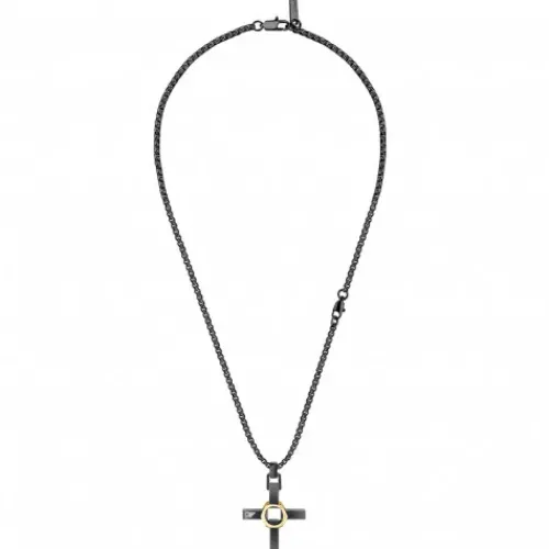 Police (Kette mit) Kreuz-Crossed Out Halskette - PEAGN2211313