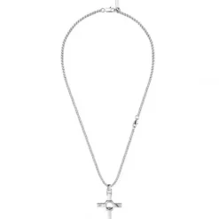 Police (Kette mit) Kreuz-Crossed Out Halskette - PEAGN2211311