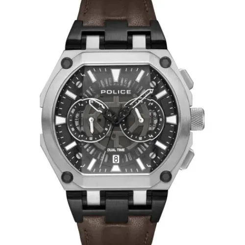 Police Lederarmband-Shield - PEWGF0054403