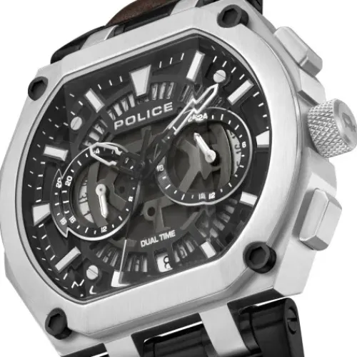 Police Lederarmband-Shield - PEWGF0054403