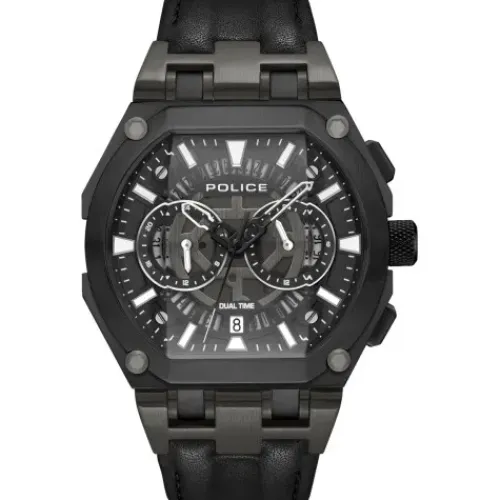 Police Lederarmband-Shield - PEWGF0054401