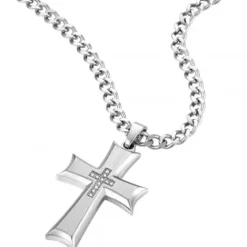 Police (Kette mit) Kreuz-Zeal Halskette - PEAGN0011001