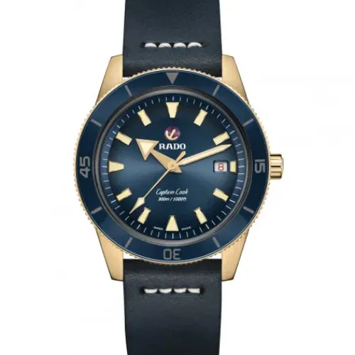 Rado Lederarmband-Captain Cook Automatic Bronze - R32504205