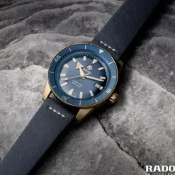 Rado Lederarmband-Captain Cook Automatic Bronze - R32504205