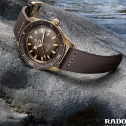 Rado Lederarmband-Captain Cook Automatic Bronze - R32504306