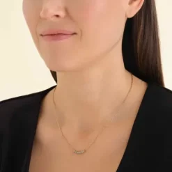 Rosefield Halsketten-5 Stein Halskette Blau - JNBRG-J812