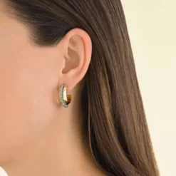 Rosefield Ohrringe-Perlen Hoop Blau - JEBBG-J818