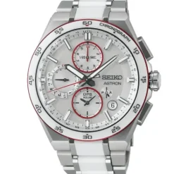 Seiko Metallarmband-Astron GPS Solar Dual Time Chronograph Médecins Sans Frontières Limited Edition - SSH173J1
