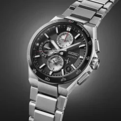 Seiko Metallarmband-Astron GPS Solar Dual Time Chronograph - SSH151J1