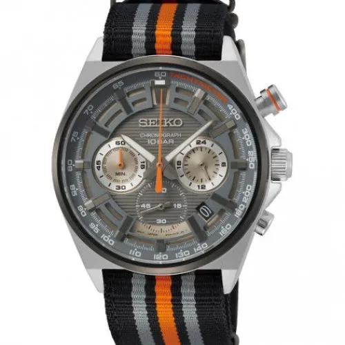 Seiko Textilarmband (Nato)-Chronograph - SSB403P1