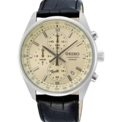 Seiko Lederarmband-Chronograph - SSB383P1