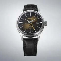 Seiko Lederarmband-Presage Automatic Cocktail Time GMT Rusty Nail - SSK039J1