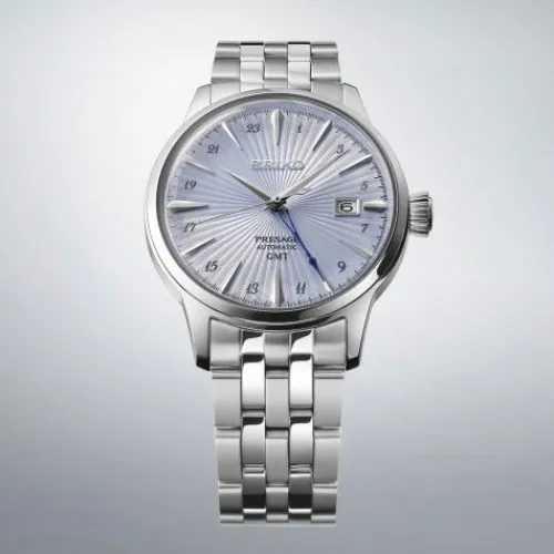Seiko Metallarmband-Presage Automatic Cocktail Time GMT Sky Diving - SSK037J1