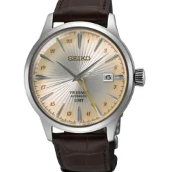 Seiko Lederarmband-Presage Automatic Cocktail Time GMT Acacia - SSK041J1