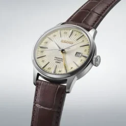 Seiko Lederarmband-Presage Automatic Cocktail Time GMT Acacia - SSK041J1
